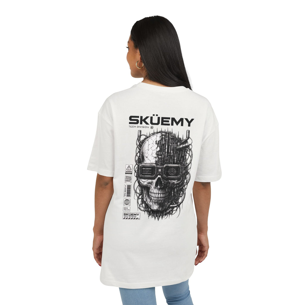 BaF SKÜEMY Cyber Skull Heavy Oversize Tee