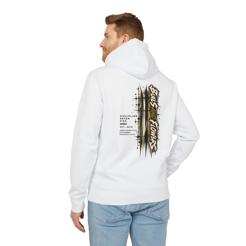 Skulls and Flowers Hoodie | Graphic Streetwear, Vintage Gothic Design