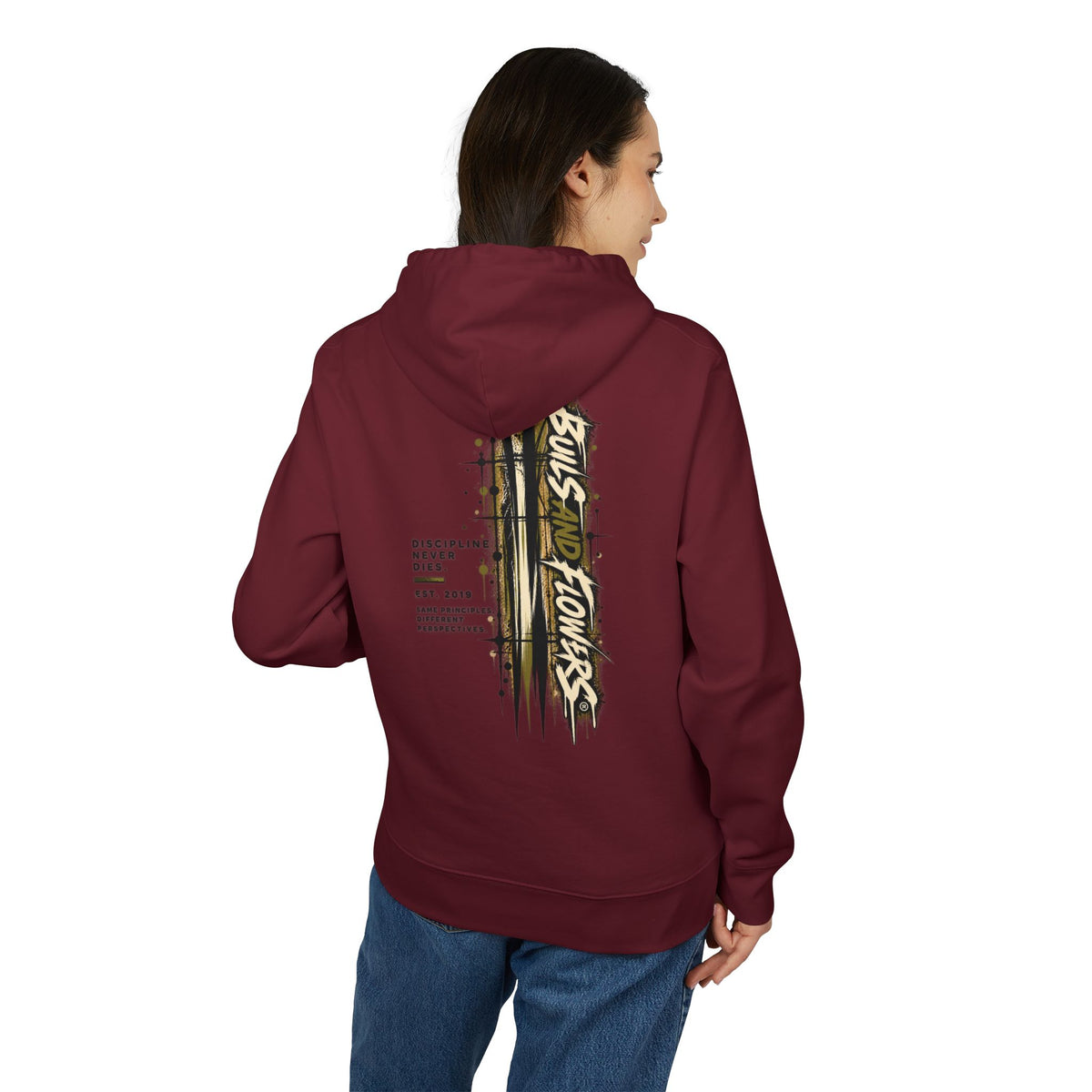 Skulls and Flowers Hoodie | Graphic Streetwear, Vintage Gothic Design