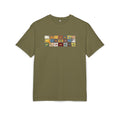 Vintage Mosaic Bulls and Flowers Graphic Tee