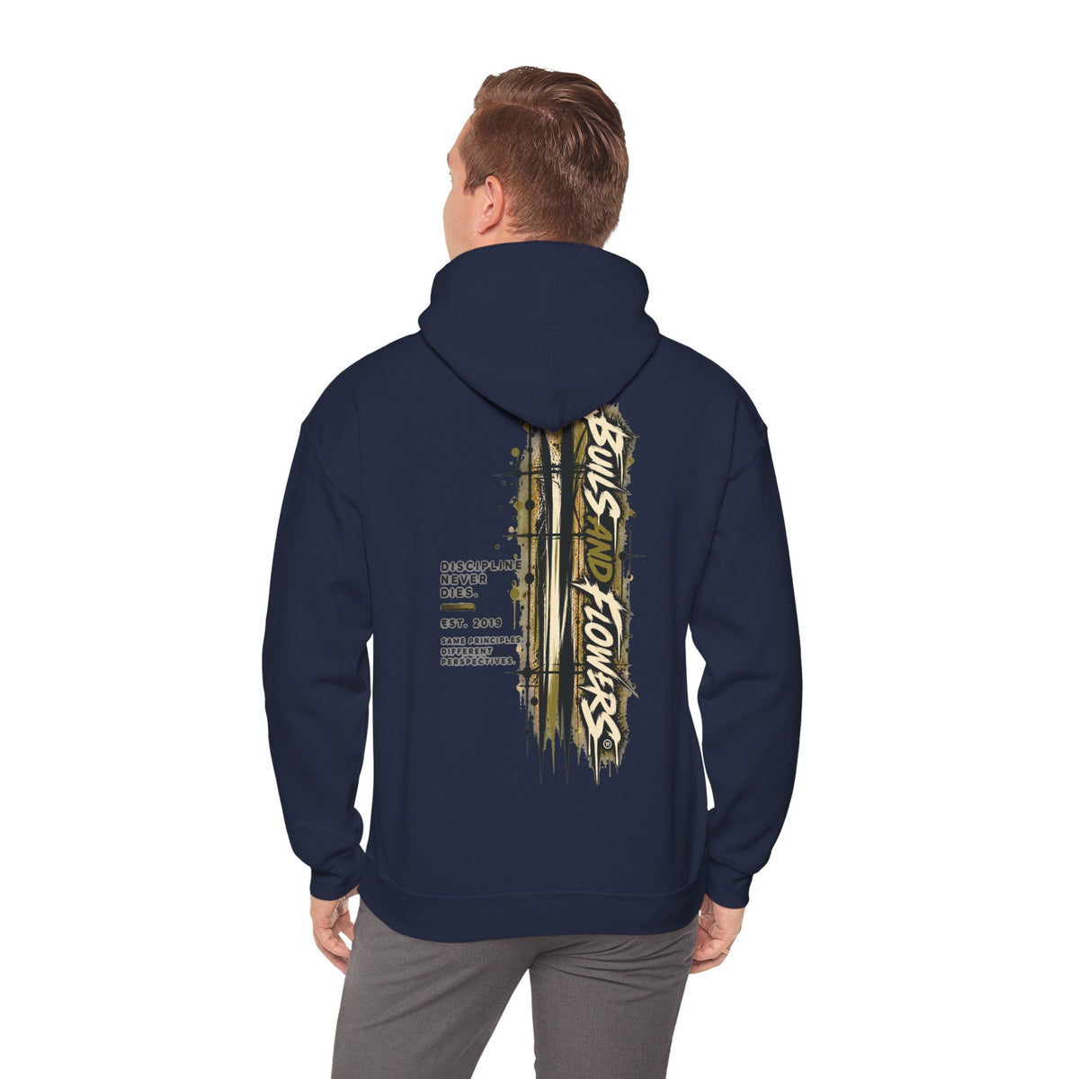 Distressed Compass Skull Hooded Sweatshirt | Grunge Nautical Graphic