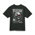 System Failure Robot Graphic Tee | Cyberpunk Helmet Tech Design